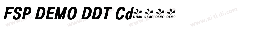 FSP DEMO DDT Cd字体转换 FSP DEMO DDT Cd字体转换